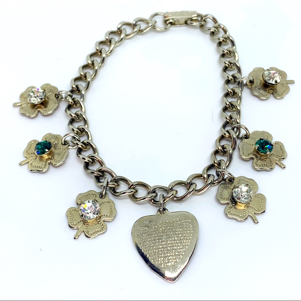 Vintage Children’s Irish Prayer Charm Bracelet